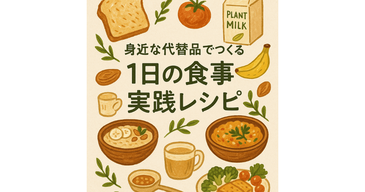 代替品で作る１日の食事
